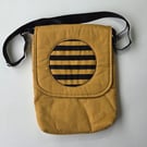 Perfectly Imperfect crossbody mustard bag