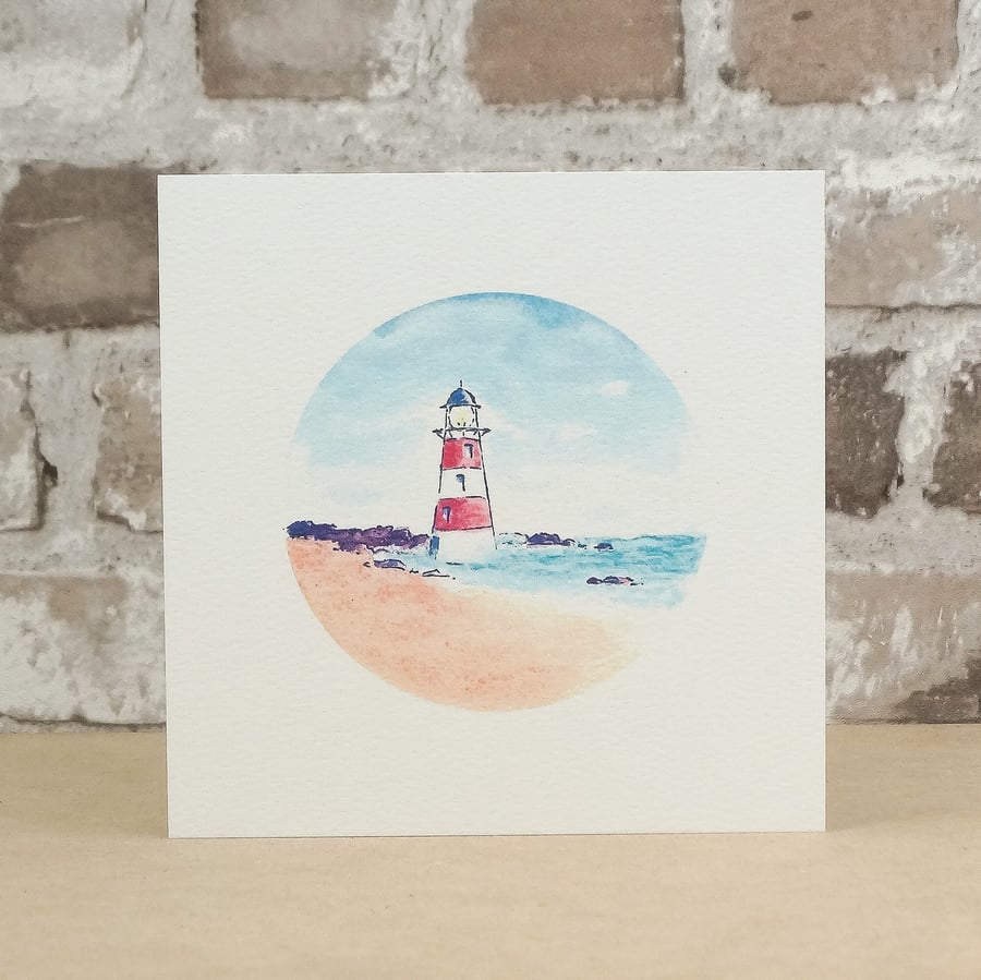 Fathers Day card Lighthouse