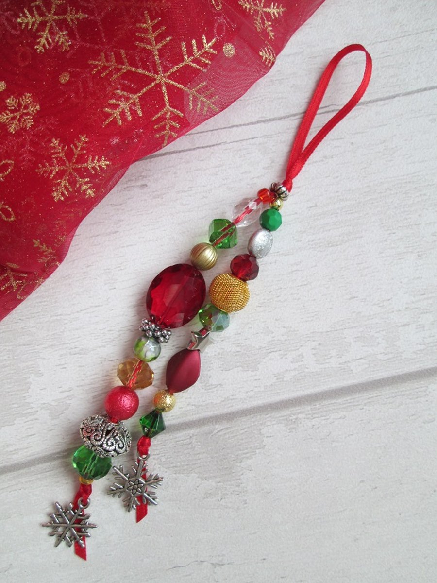 Beaded Christmas Tree Decoration