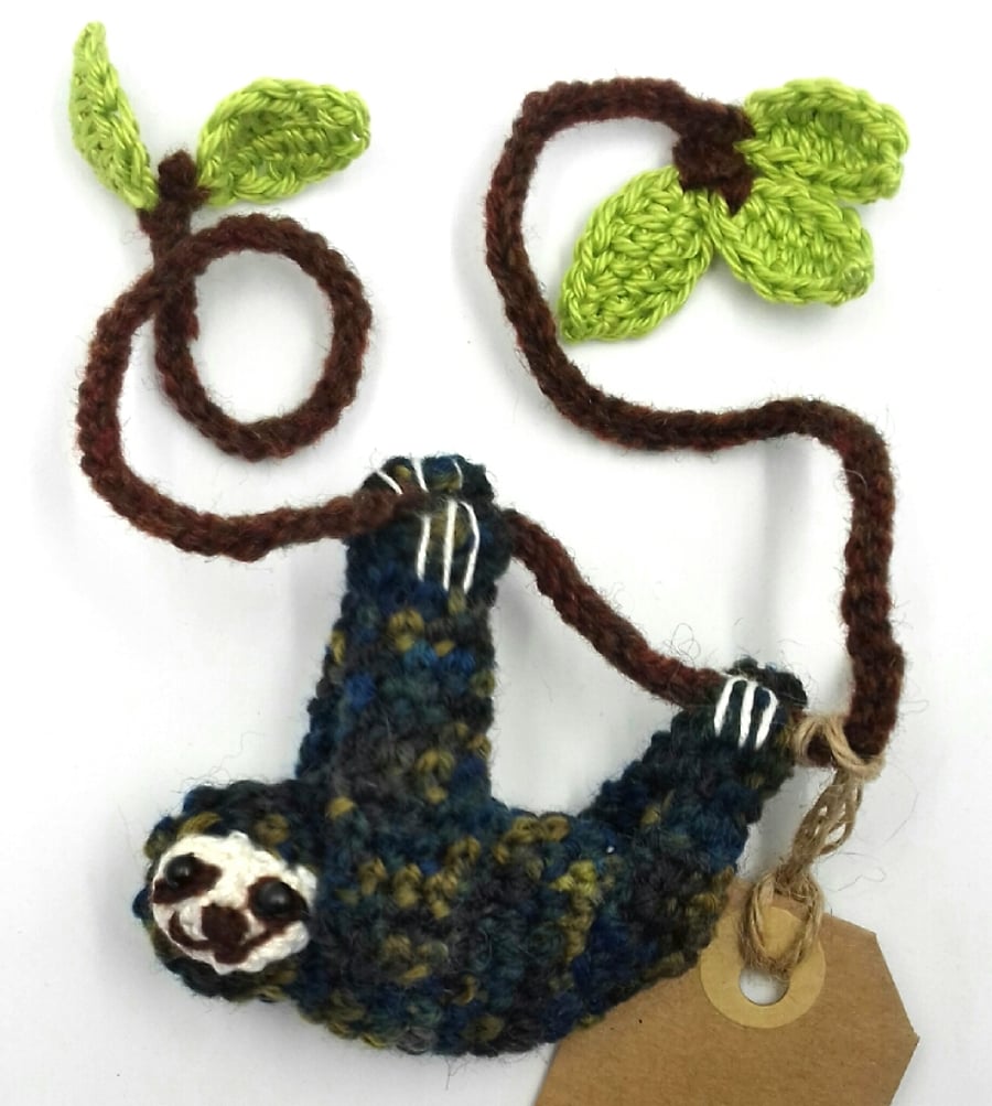 Crochet Mossy Sloth 