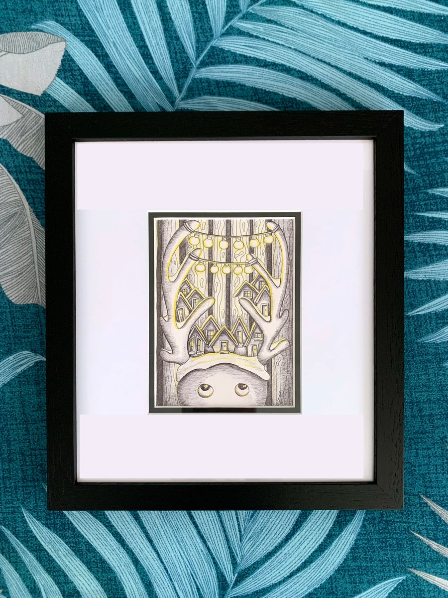 Snow Deer Original Artwork