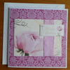 Happy Birthday Card - Pink Roses
