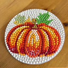 Pumpkin Diamond Art Coaster 