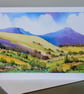 Art Greetings Card, Pen Y Fan, The Brecon Beacons, Blank inside, A5 - Image 1