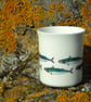 Mackerel Tea Light Holder- ceramic, Cornish mackerel - Image 2