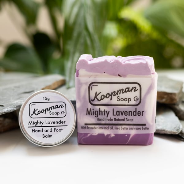 Mighty Lavender Handmade Soap and Hand Balm Gift Set