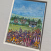 Bluebell Cottage - Original miniature. A5 Mounted
