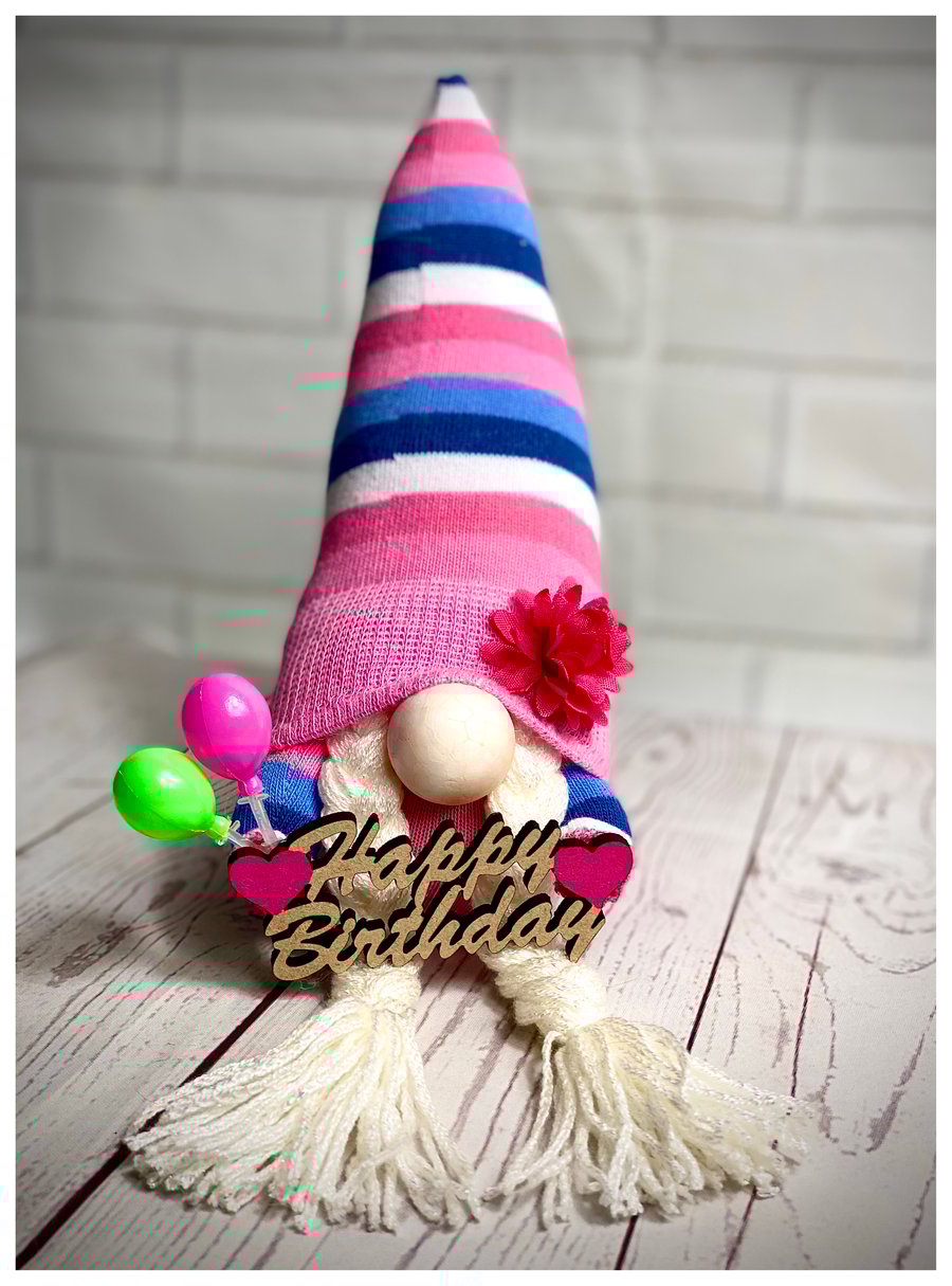 Birthday and Balloons Gnome 