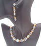 Citrine & Vintage Crystal Beaded Necklace & Earrings, Gift for Her, Mother's Day - Image 5