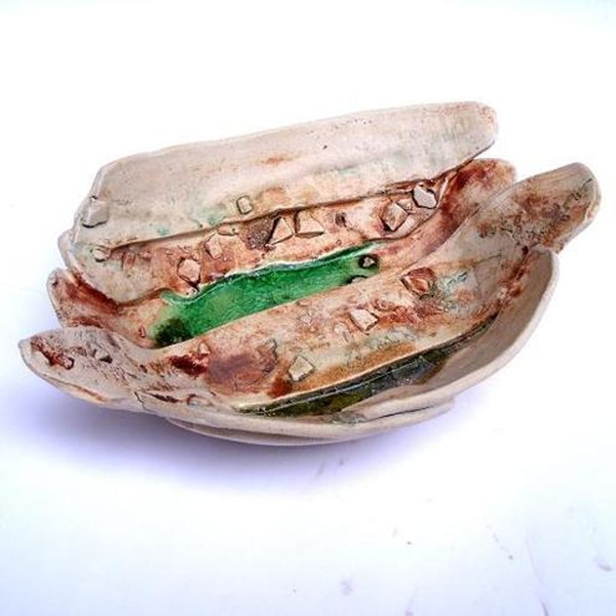 Ceramic Driftwood Boat Dish