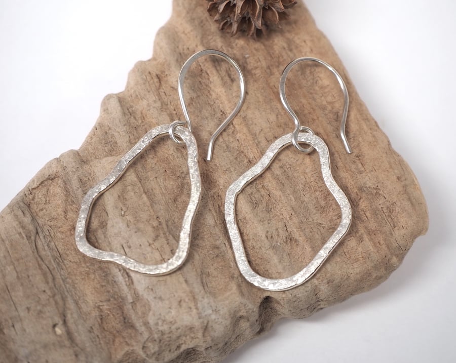 Sterling silver dangle earrings