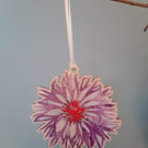 Cornflower Wooden Decoration