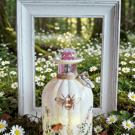 Glass Lamp Floral Bee Spring Vase