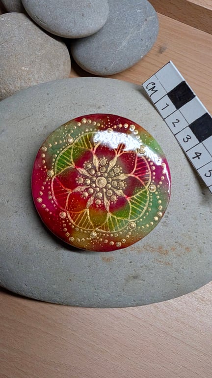 Stone Tablet Hand Painted