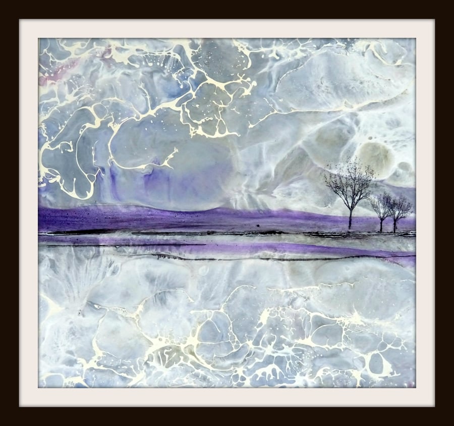 Giclee Print - Purple Heather - Scotland - End of Line 