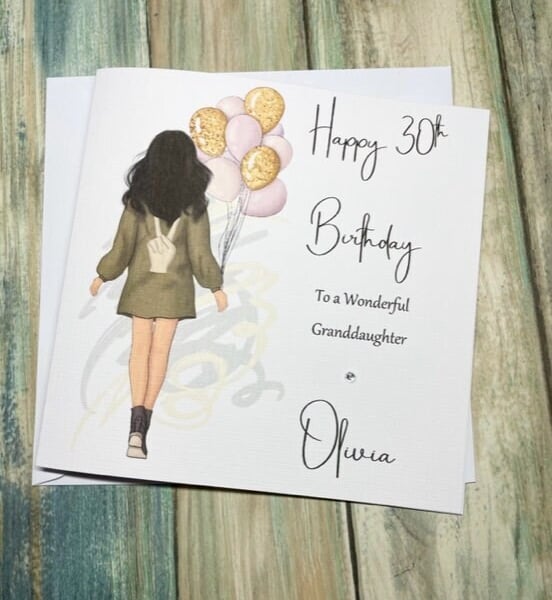 Personalised Woman's Birthday Card for Her Happy Birthday Bestie Sister Daughter