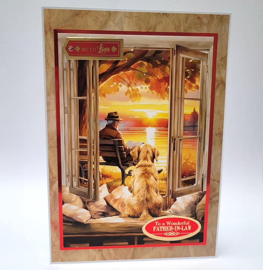 Father-In-Law Birthday Card or Special Occasion Handmade Greeting Card