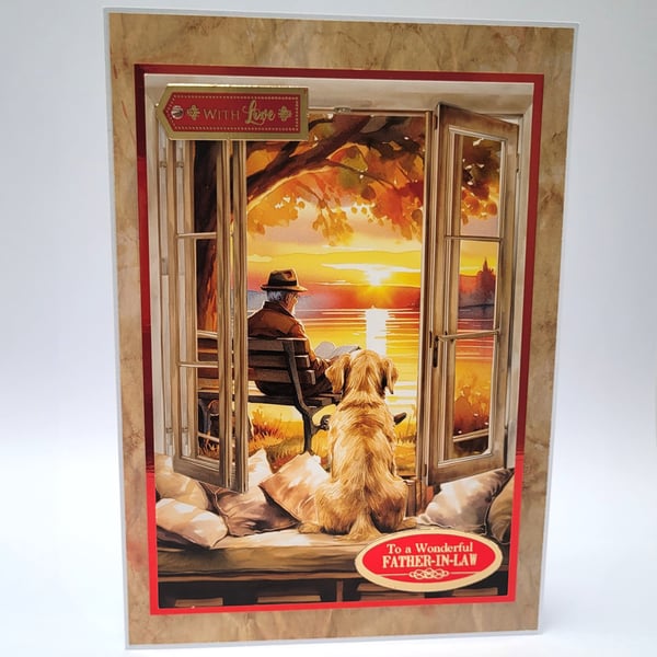 Father-In-Law Birthday Card or Special Occasion Handmade Greeting Card