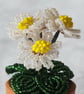 French Beaded Daisies - Image 1