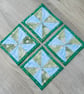 Coaster set - Four Winter frost and snowflake glittery.  - Image 2