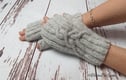 Knitted mittens