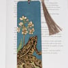 Frog wooden bookmark - pyrography, fathers day gift
