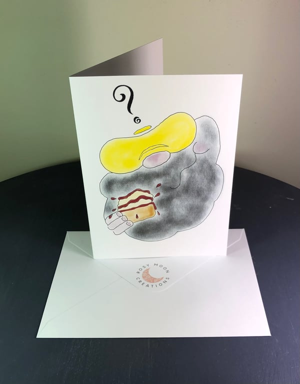 Jam or Cream First, Blank Card