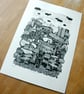 Loughborough II Hand Pulled Limited Edition Screen Print - Image 2
