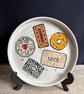 Biscuit Selection Plate - wheel thrown, hand painted and glazed stoneware