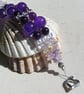 Purple Amethyst & Ametrine Gemstone Crystal Beaded Bracelet  - Image 5