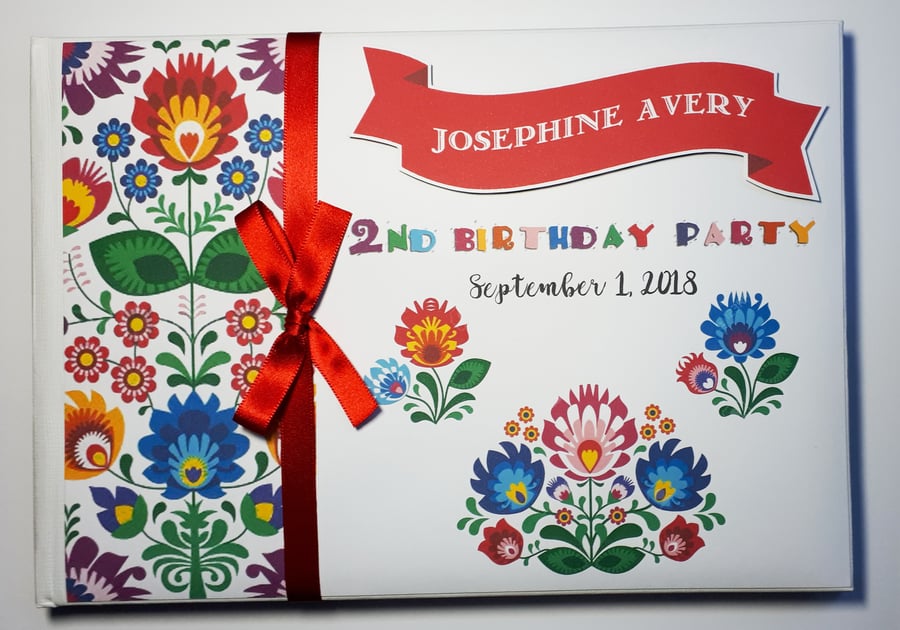 Mexican fiesta wedding guest book, fiesta birthday book, mexican fiesta gift