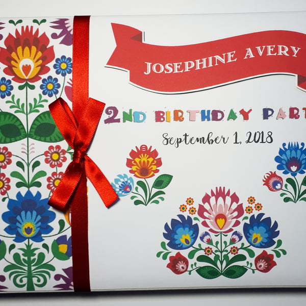 Mexican fiesta wedding guest book, fiesta birthday book, mexican fiesta gift