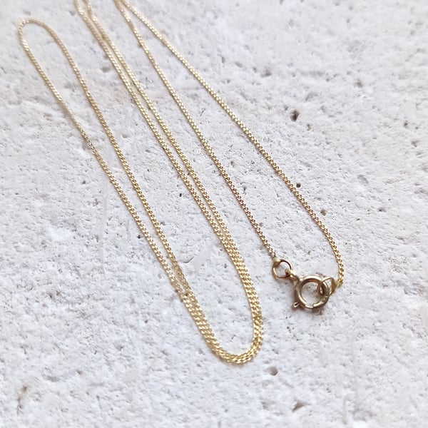 9ct Gold Chain Necklace 16