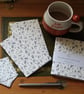 Harebell Flower Stationery Set - Handmade Notebook, Cards & Gift Tags - Image 1