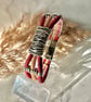 Natural Cork 'Leather' Lines Bracelet - Wine Natural - Image 2
