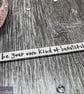 BE YOUR OWN KIND OF BEAUTIFUL Hand Stamped Cuff Bracelet - Image 3