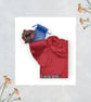Red Taffeta and Chiffon Party Dress with Bow. Age 2-3yrs. G32 - Image 5