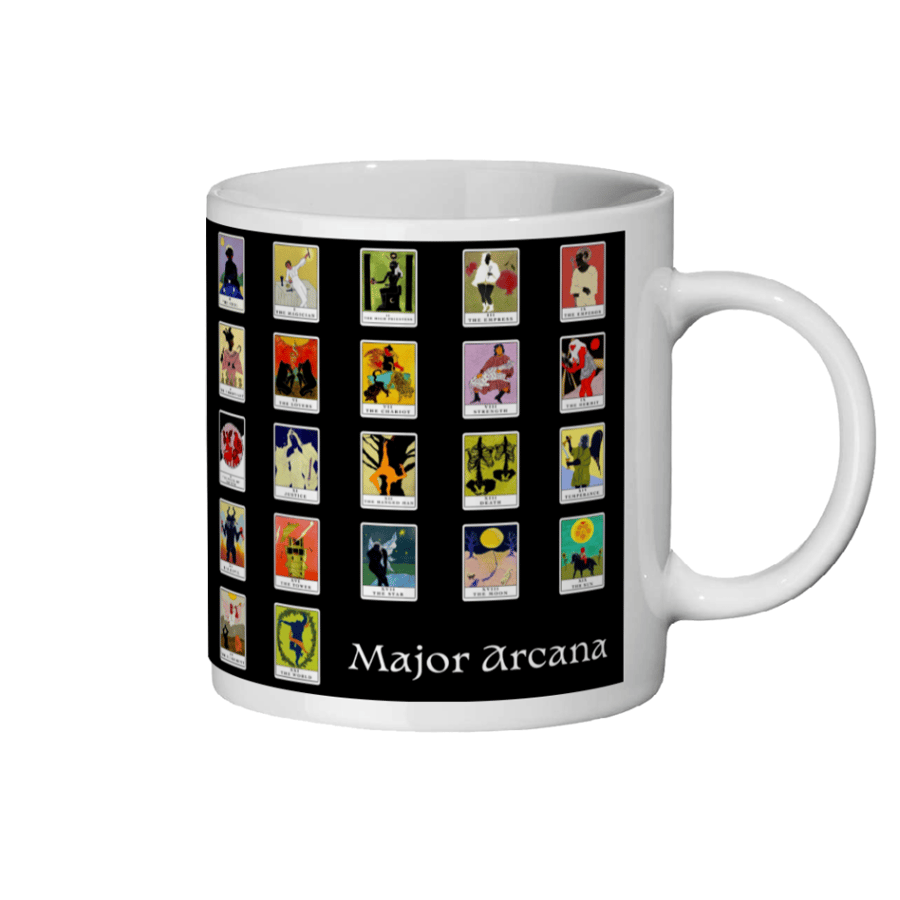 Tarot Card Mug Major Arcana Full Set Cards Personalised Tarot Reader Gift