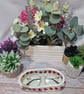 Glasses or trinket basket, hand crocheted  - Image 3