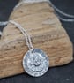 Daisy Pendant, Silver Necklace Pendant, Flower Jewellery, gardener gift - Image 3