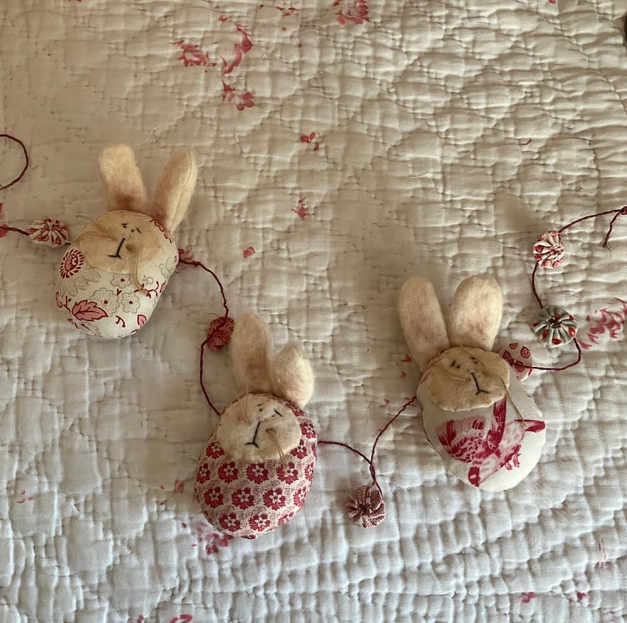 Easter bunny bunting