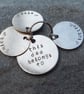 This Dad Belongs to - Handmade Keyring Personalised Dog Tags, Pet Gifts, Persona