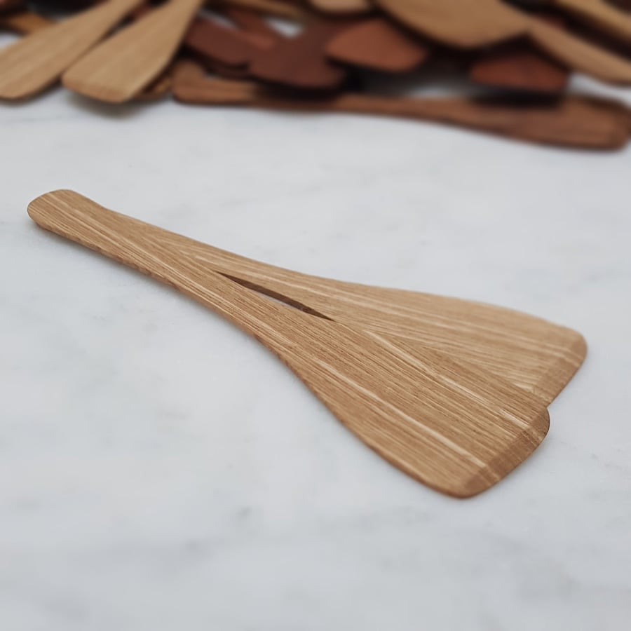 275mm Flat Ash Wooden Spatula Set