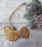 Gold Bird Christmas Tree Decoration