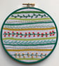 Botanical Stitch Sampler Textile Art - Image 5