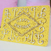 Happy Birthday Screenprinted biscuit card