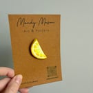 Handmade Clay Fruit Brooch Pins