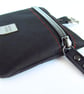 Black Waterproof Dog Treat Bag Pouch for Dog lovers with gunmetal hardware - Image 2