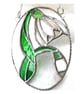 Snowdrops Stained Glass Suncatcher Flower 030 - Image 2