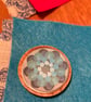 Wooden brooch with wavy flowers  - Image 6